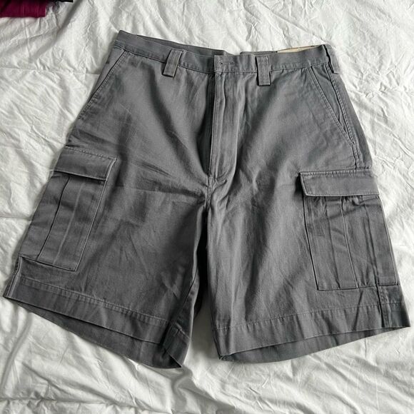 Haggar cargo khaki gray shorts 34w nwt - Picture 1 of 2